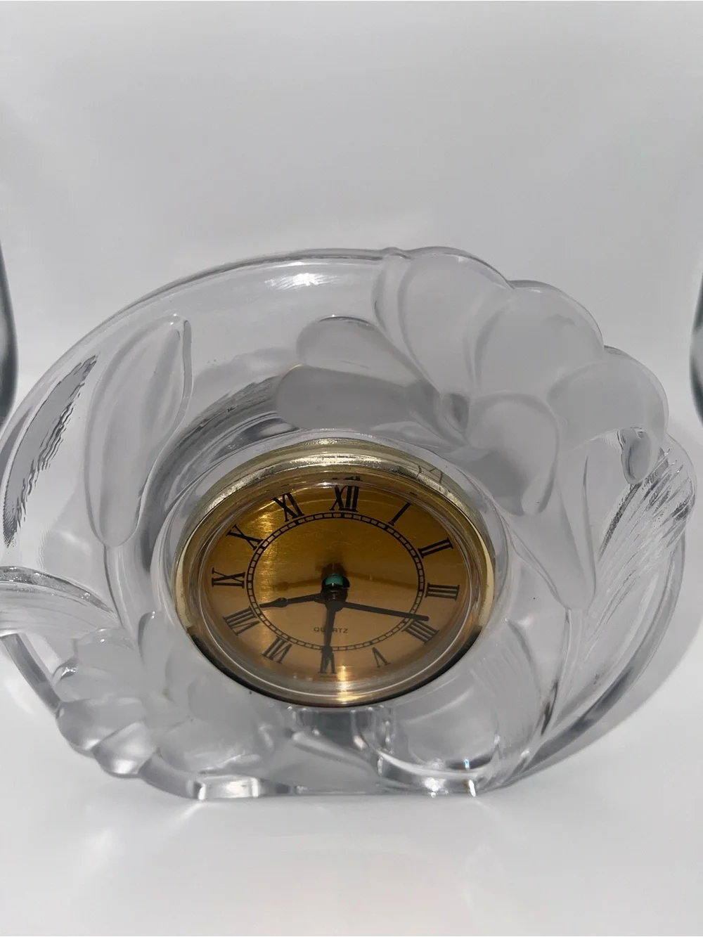 Vintage Crystal Clear Studios Clock Japan Quartz 80’s Grannycore Retro Tested
